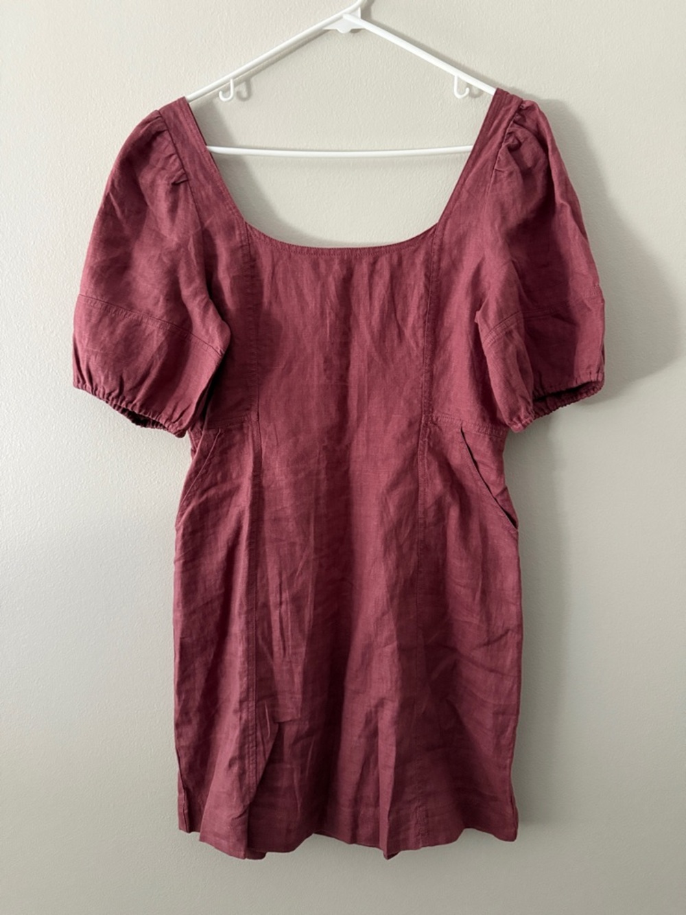 Madewell Mauve Raspberry Mini Dress